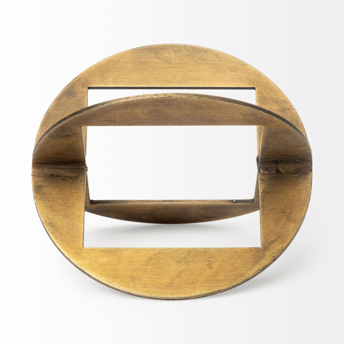 Cusco I (Small) 5L x 5W Gold Geometric Decorative Object