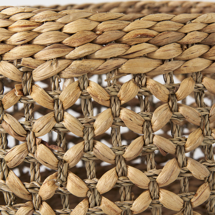 Dakota 15.0L x 15.0W x 11.8H (Set of 3) Medium Brown Seagrass Round Basket