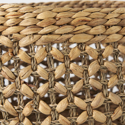 Dakota 15.0L x 15.0W x 11.8H (Set of 3) Medium Brown Seagrass Round Basket