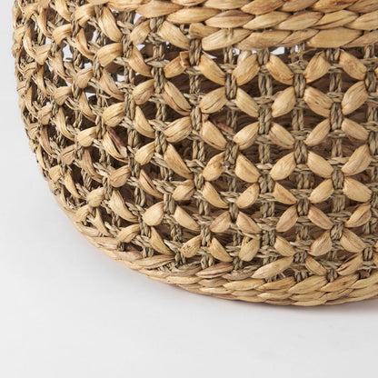 Dakota 15.0L x 15.0W x 11.8H (Set of 3) Medium Brown Seagrass Round Basket