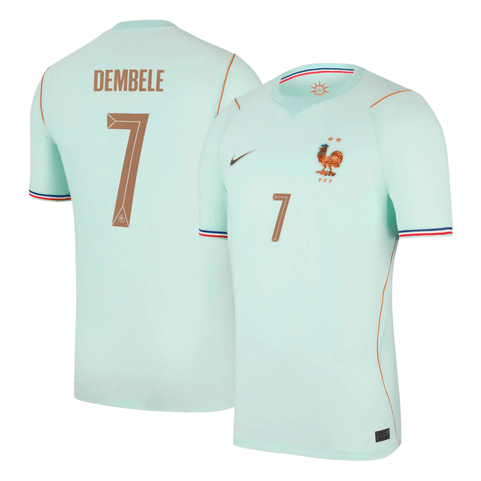 DEMBELE #7 France Away Soccer Jersey World Cup 2026