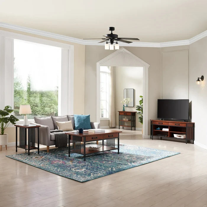 Design House Aubrey Collection 50" LED Ceiling Fan (Reversable Blades) - Black