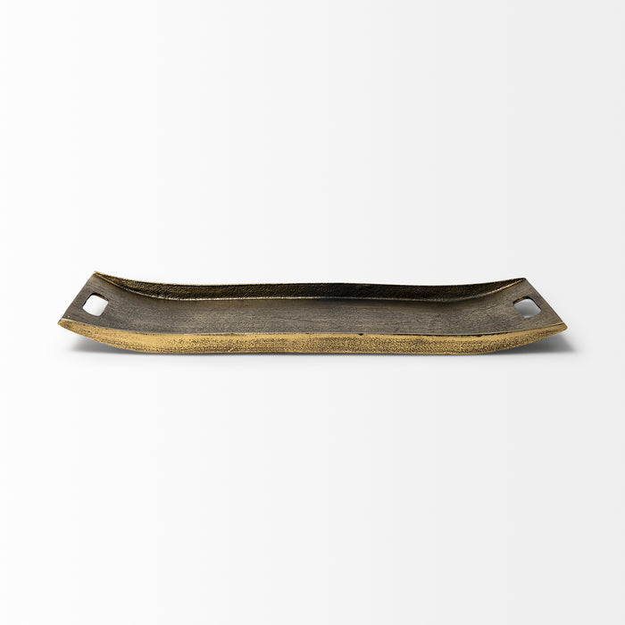 Drey 24L x 10W Gold Rectangular Tray