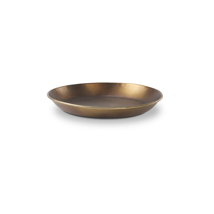 Eagan 16.0L x 16.0W x 1.5H Brass Aluminium Tray Small