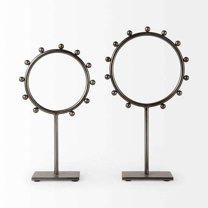 Elio 7.5L x 3.0W x 13.2H Small Studded hoop object