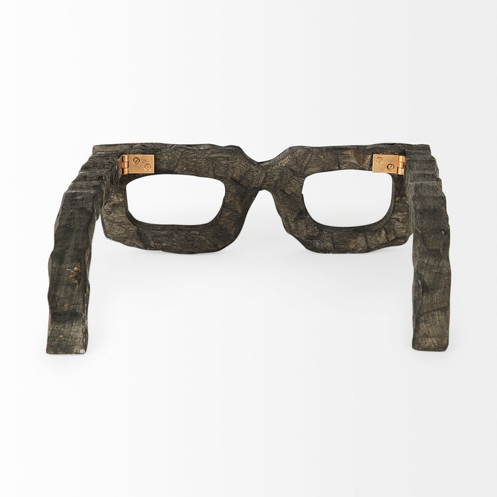 Elliot 13L x 14W Brown Wooden Eyeglasses