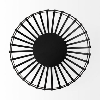 Emilio Set of 2 Black Metal Slated Bowls