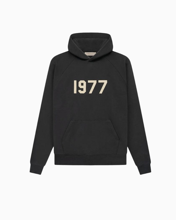 Fear of God Essentials Hoodie 1977 Iron Black