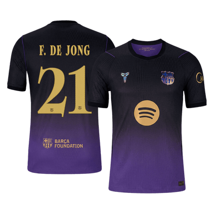 F. DE JONG #21 Barcelona Away Player Version Jersey 2026/27 - UCL