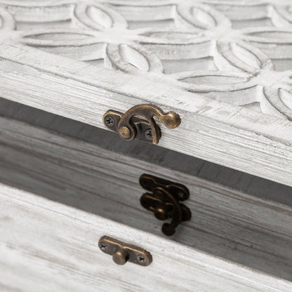 Floribundus (Set of 2) Off-White Decorative Boxes