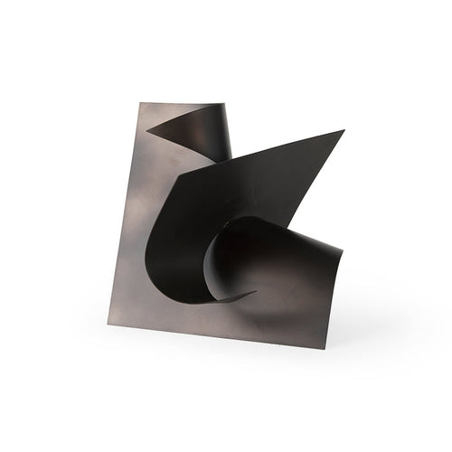 Francesca 11.8L x 11.8W x 11.8H Black Metal Sculptural Decorative Object