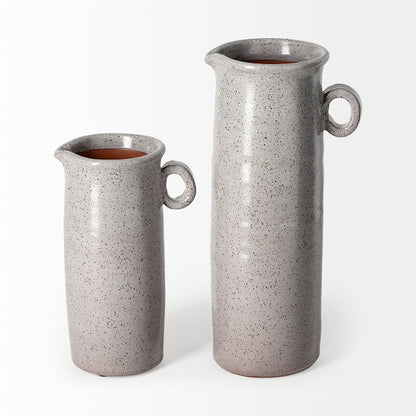Frieda Small Freckled Gray Ceramic Jug