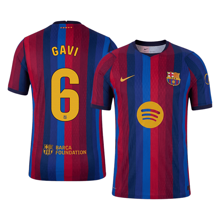 GAVI #6 Barcelona Home Player Version Jersey 2026/27