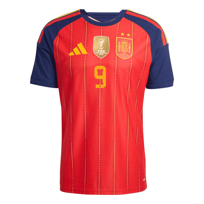 GAVI #9 Spain Home Player Version Jersey World Cup 2026 - Champion