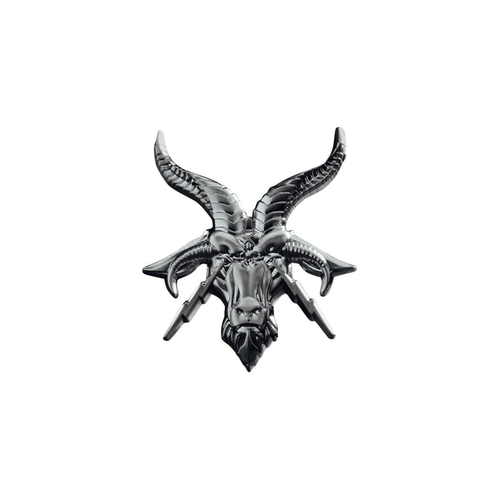 Goat Head Pin - Metal/Black