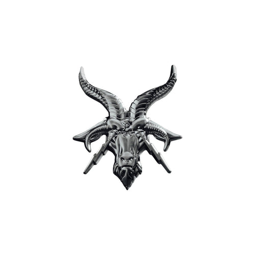 Goat Head Pin - Metal/Black