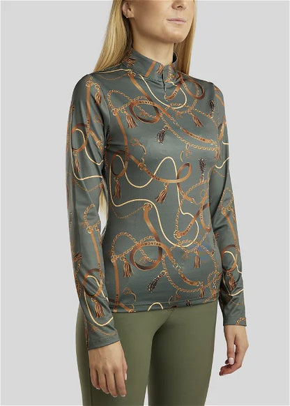 Haily LS Riding Shirt - Pine Green