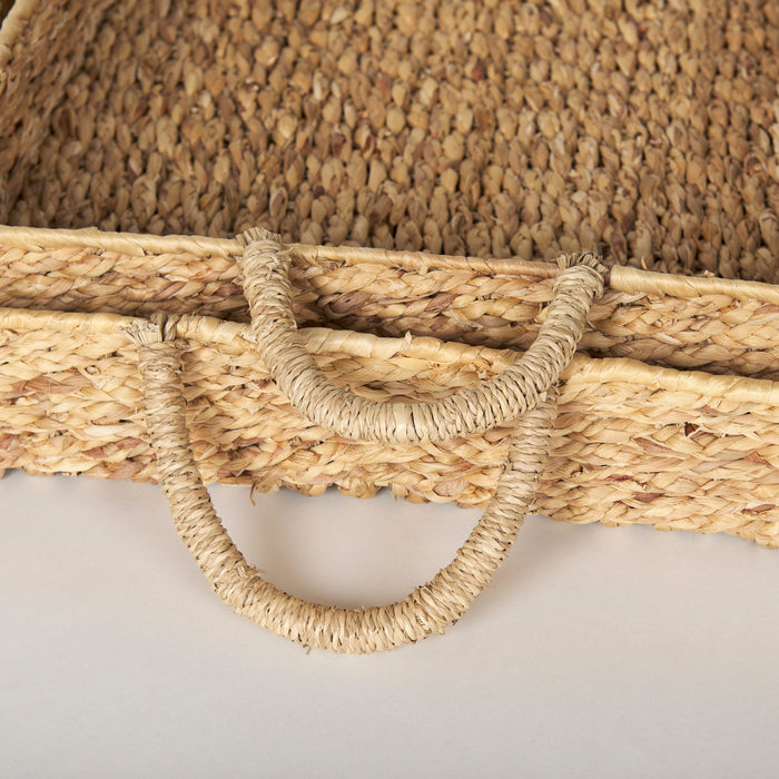 Hona Set of 2 Large Recatangular Nesting Water Hyacinth Trays