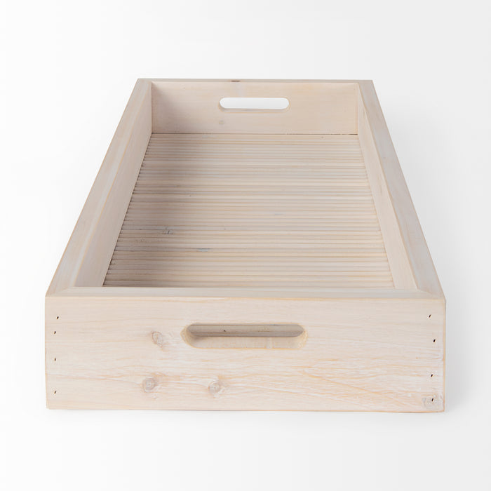 Horatio 28L x 12W Natural Wood Rectangular Serving Tray