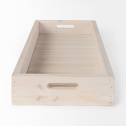 Horatio 28L x 12W Natural Wood Rectangular Serving Tray