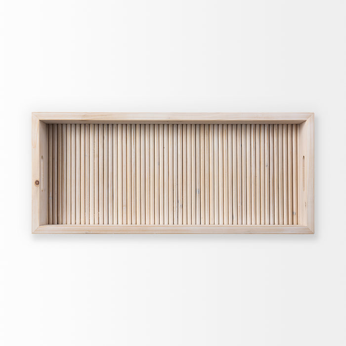 Horatio 28L x 12W Natural Wood Rectangular Serving Tray