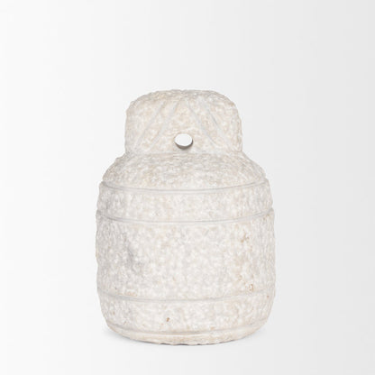 Irina Small White Marble Door Stopper