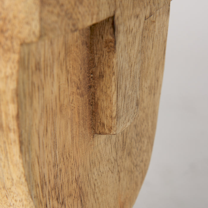 Ivan Medium Wooden Head Sculpture