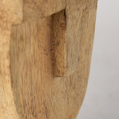 Ivan Medium Wooden Head Sculpture