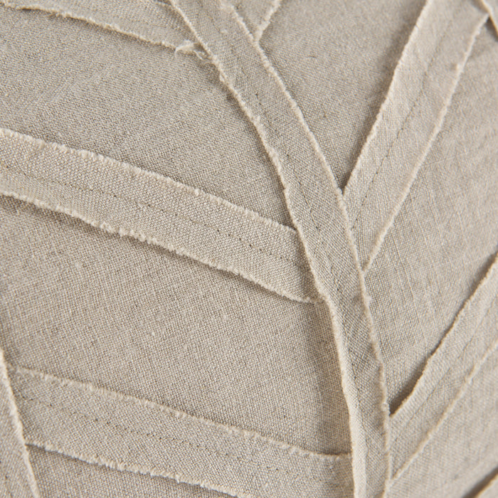 Ivivva 14L x 26W Beige Fabric Textured Decorative Pillow Cover