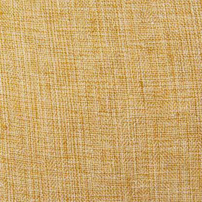 Jacklyn Mustard Linen Square Decorative Pillow Cover