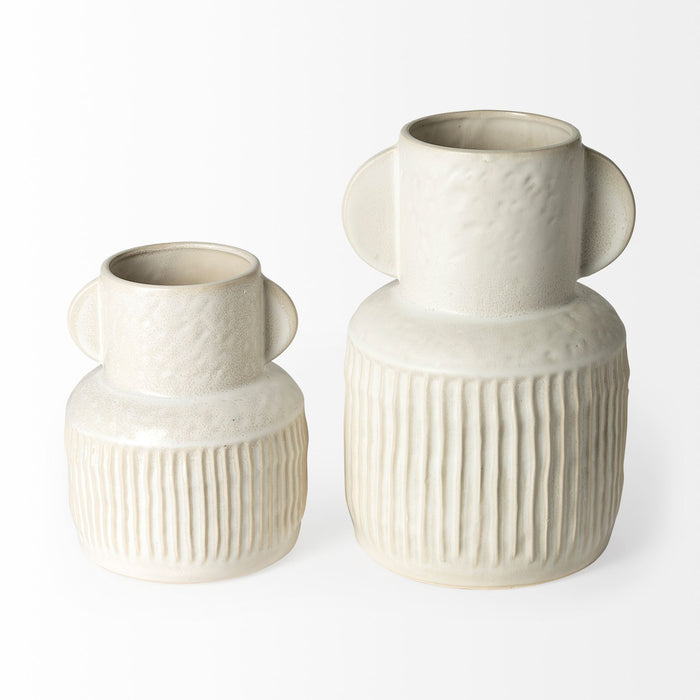 Judy Small Eggshell Ceramic Vase