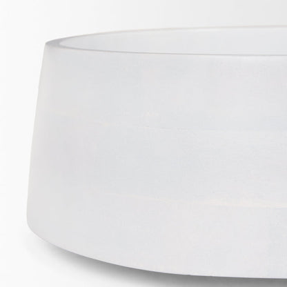 Kadara White Washed Solid Wood Decorative Bowl