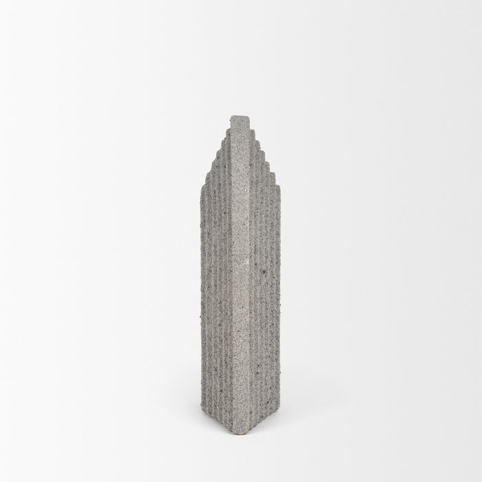 Kael Resin Textured Sandstone Decorative Object