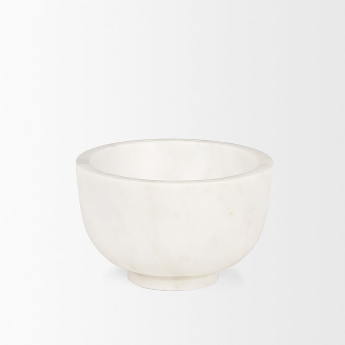 Katora Small Premium Solid White Marble Bowl