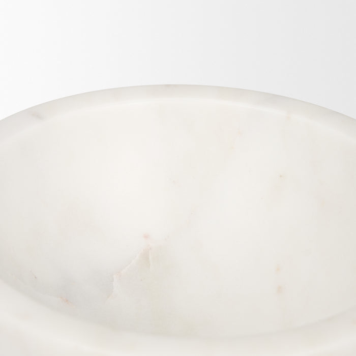Katora Small Premium Solid White Marble Bowl