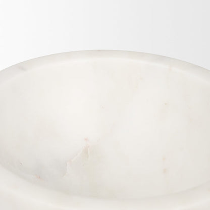 Katora Small Premium Solid White Marble Bowl