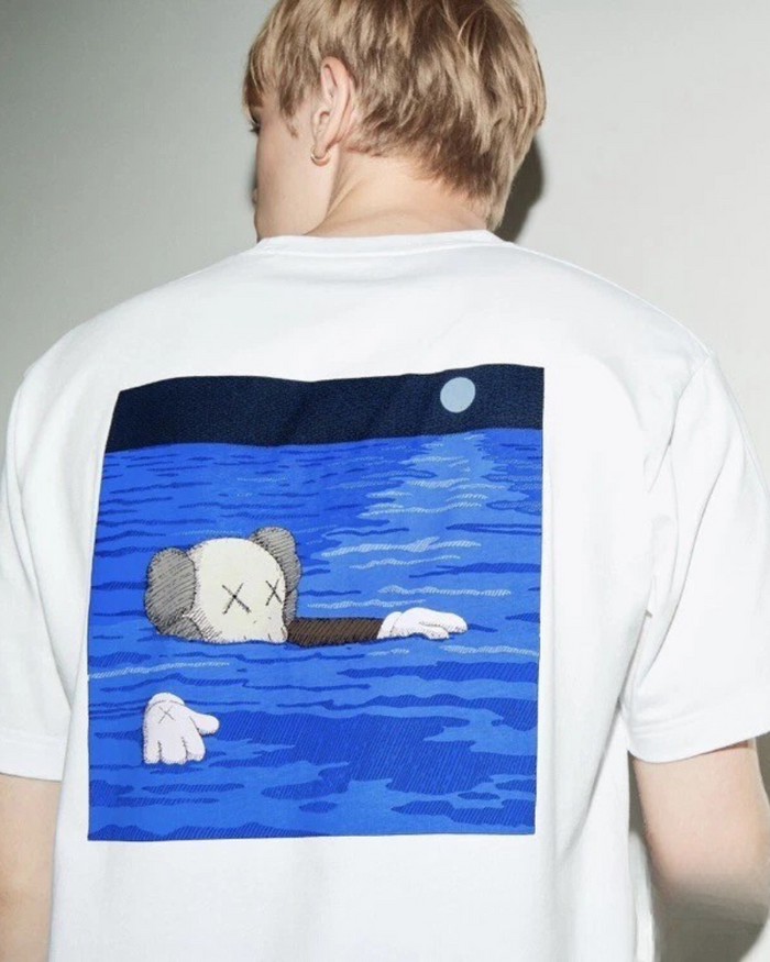 KAWS x UNIQLO Short Sleeve Tee Artbook Blue