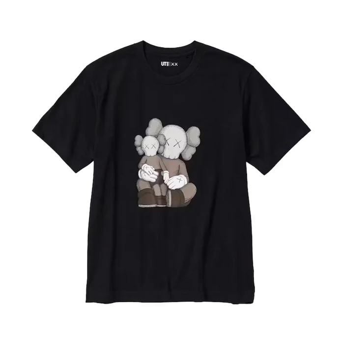 KAWS x UNIQLO UT Short Sleece Tee Black