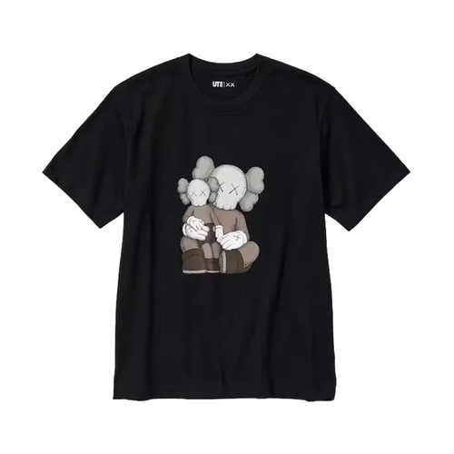 KAWS x UNIQLO UT Short Sleece Tee Black