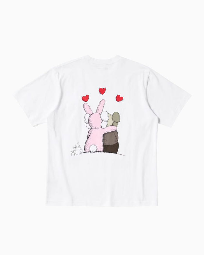 KAWS x Uniqlo Warhol UT Graphic White Pink