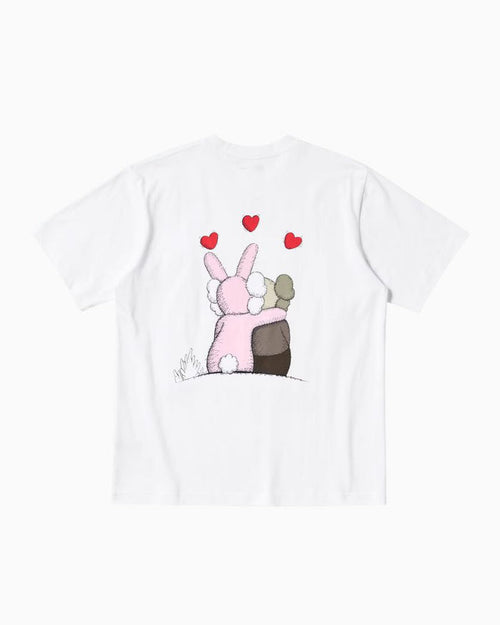 KAWS x Uniqlo Warhol UT Graphic White Pink
