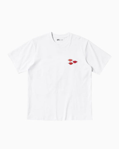 KAWS x Uniqlo Warhol UT Graphic White Pink