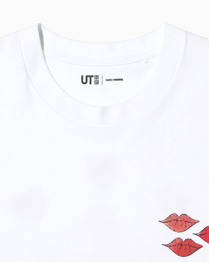 KAWS x Uniqlo Warhol UT Graphic White Pink