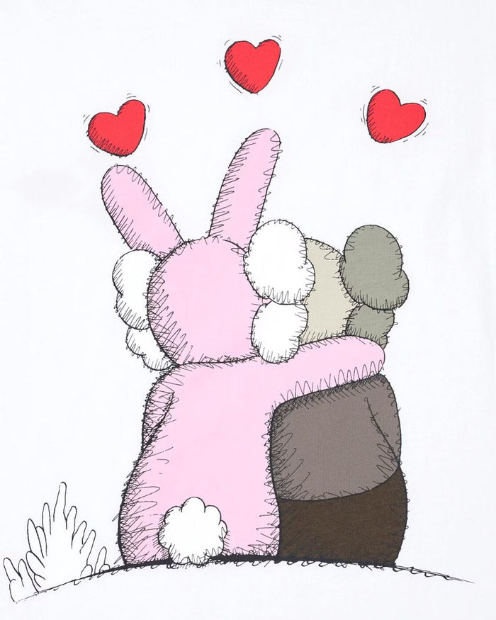 KAWS x Uniqlo Warhol UT Graphic White Pink