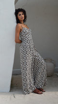 Tropical Morena Jumpsuit - Bloomcrest Black