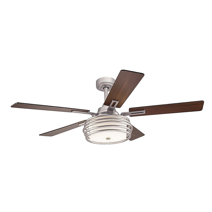 Kichler Bands 52" Ceiling Fan w/ LED Light (Brushed Nickel) – Reversible Blades