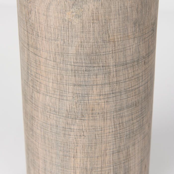 Knox Medium Gray-Wash Wood Decorative Object