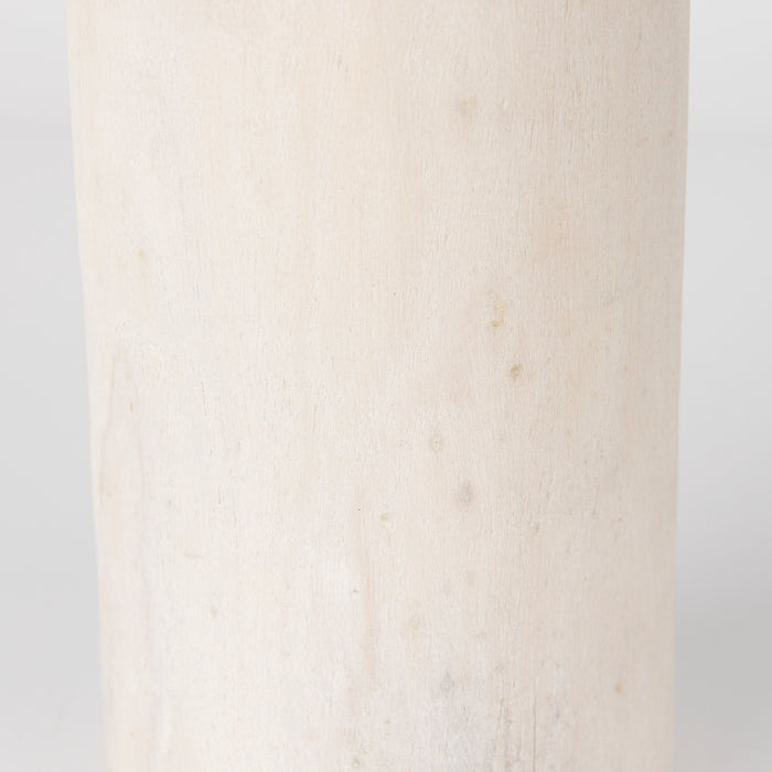Knox Medium White-Wash Wood Decorative Object