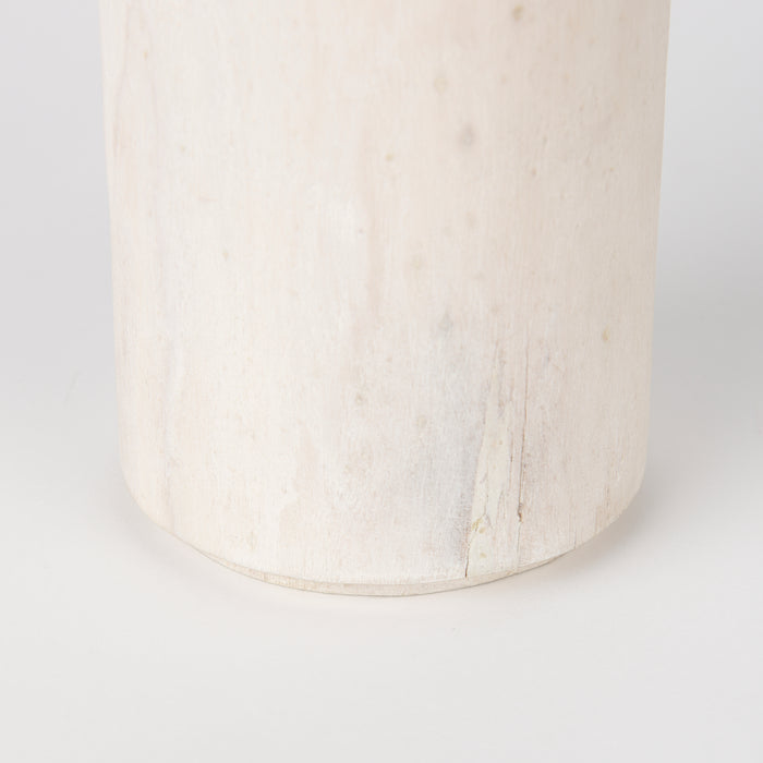 Knox Medium White-Wash Wood Decorative Object