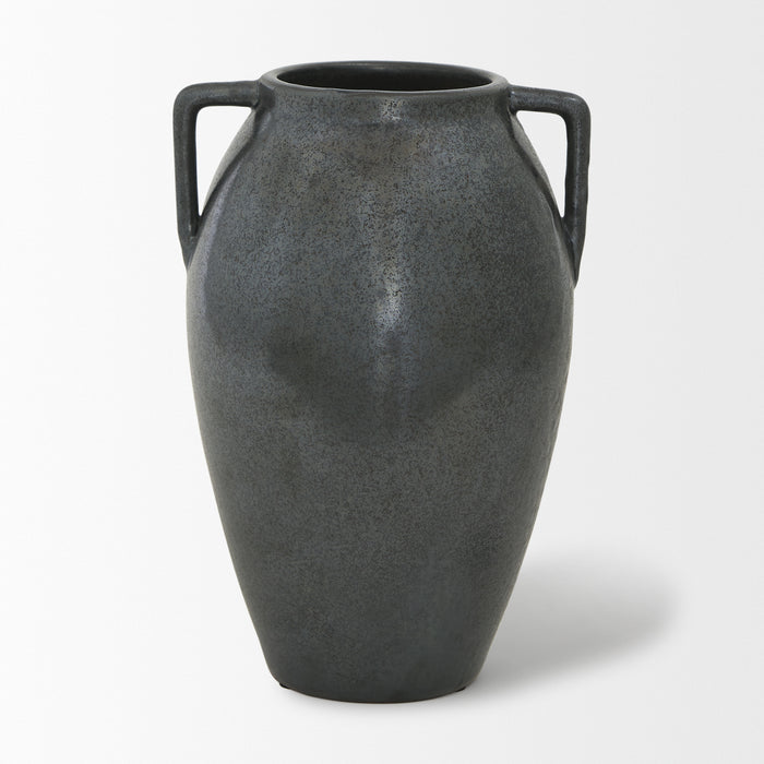 Kora Medium Dark Metallic Double Ear Vase